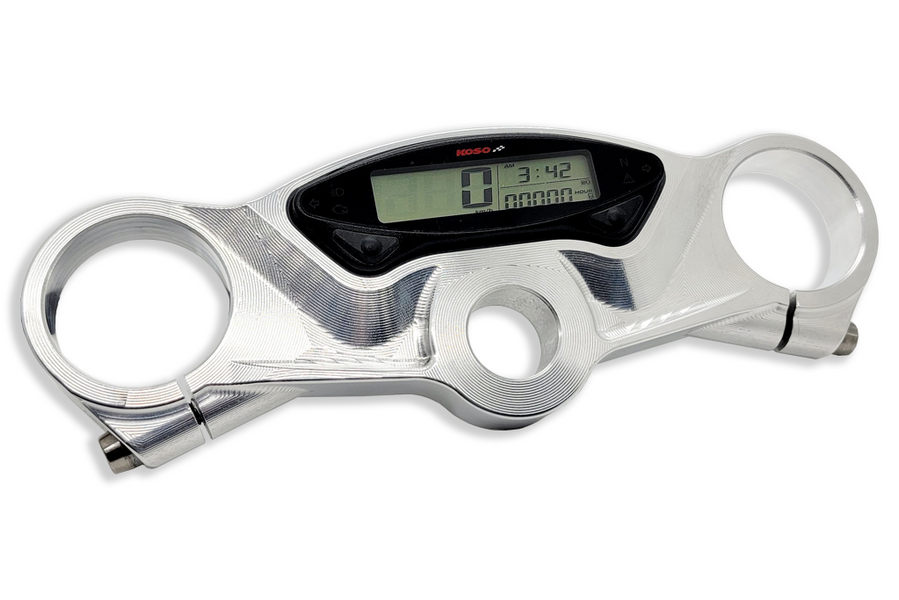 NEW - Billet Triple Clamp With Integrated Speedometer